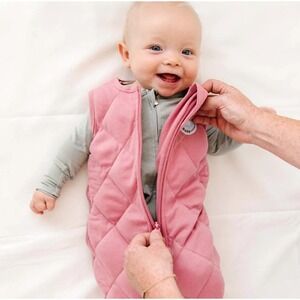 Dreamland Baby Pink Quilted Weighted Sleep Sack 0-6M 8-18 lbs TOG 1.0